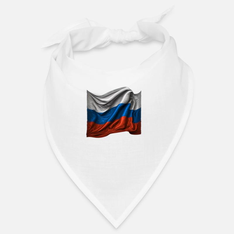 Russie Drapeau russe - Bandana - blanc