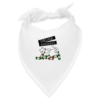 Drunk Animals - Bandana - Weiß - Vorne