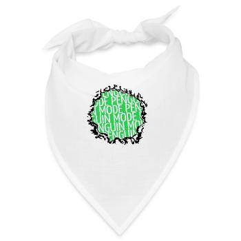 awesome clumpsy north pole penguin quote - Bandana - Weiß - Vorne
