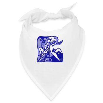 Treue Unterstützung. Verbundenheit und Rückhalt - Bandana - Weiß - Vorne