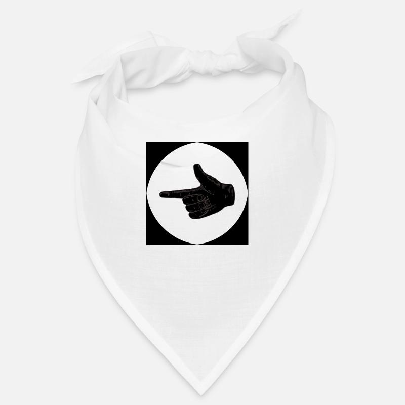 Transparenter Kreis mit schwarzen Rändern Bandana