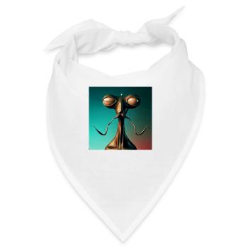 Alien artwork by Bruederchen - Bandana - Weiß - Vorne