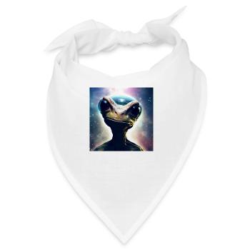 Alien artwork by Bruederchen - Bandana - Weiß - Vorne