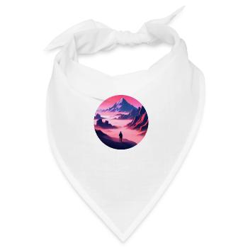 Astronaut im All - Bandana - Weiß - Vorne
