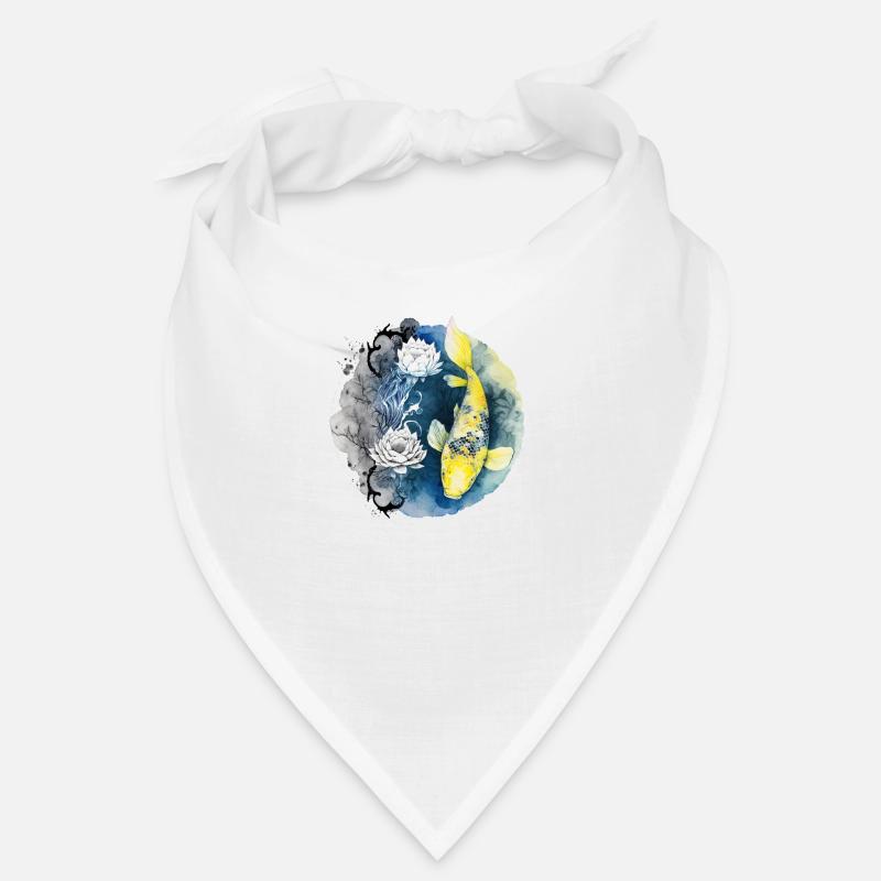 Koi Peace – Eau et harmonie - Bandana - blanc
