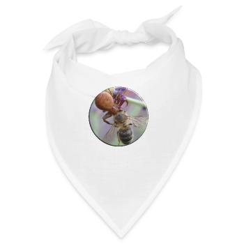 Fressen und gefressen werden ist natürlich - Bandana - Weiß - Vorne