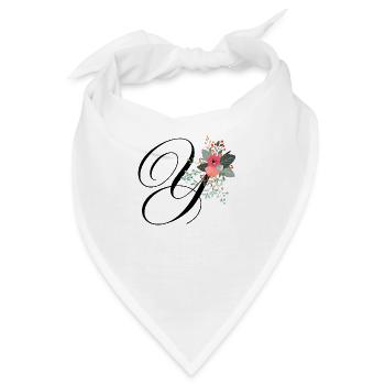 Brief in voller Blüte - Bandana - Weiß - Vorne