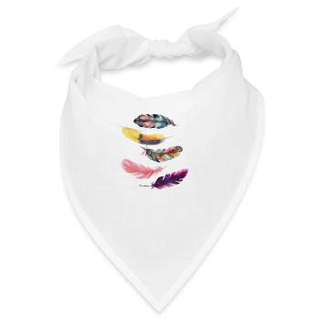 Feder - Bandana - Weiß - Vorne