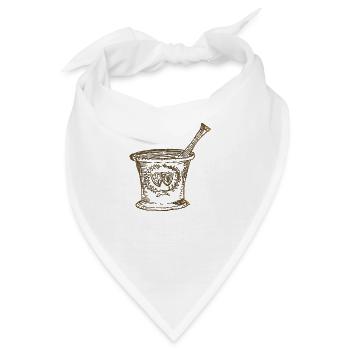 Vintage Mörser - Bandana - Weiß - Vorne