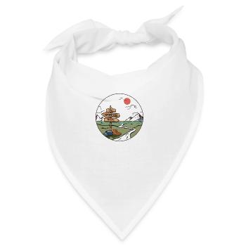 Das Abenteuer beginnt - Bandana - Weiß - Vorne