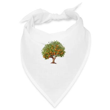 Malerischer Orangenbaum mit saftigen Orangen - Bandana - Weiß - Vorne