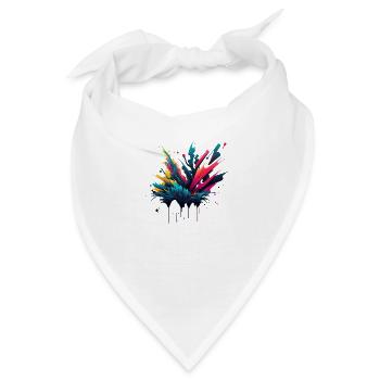 Farbenspiel der Seele - Bandana - Weiß - Vorne