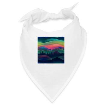 Polaris Glow: Nordlichter-Kollektion - Bandana - Weiß - Vorne