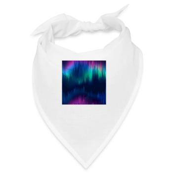 Celestial Aurora: Polarlichter-Kollektion - Bandana - Weiß - Vorne