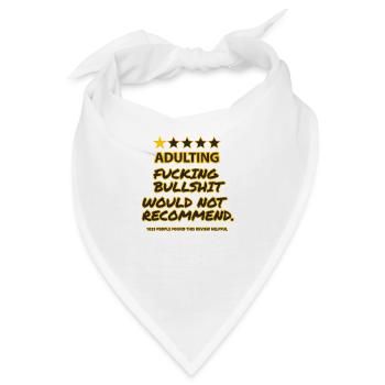 Adulting Bewertung - Bandana - Weiß - Vorne
