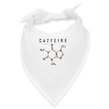 Koffein-Molekül - Bandana - Weiß - Vorne