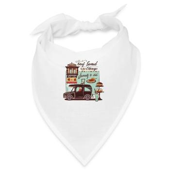 Backwerke und Bäckerei: Eine köstliche Kombination - Bandana - Weiß - Vorne