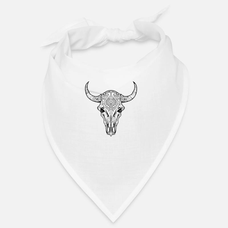 Kuh Schädel Boho Bandana