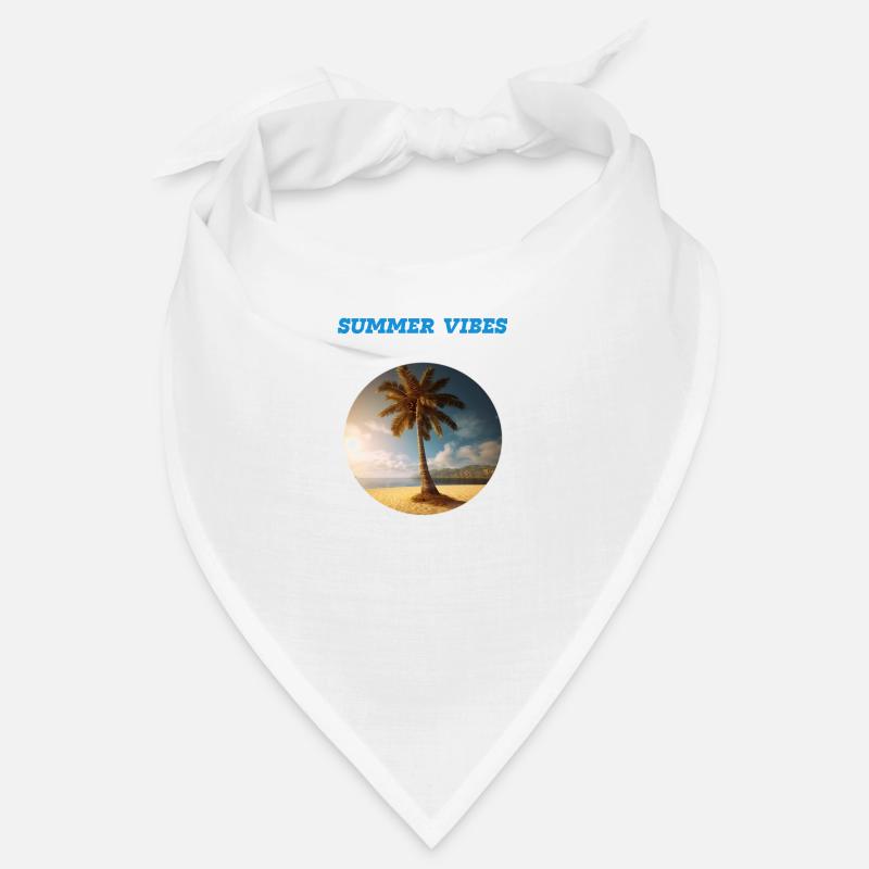 Cocotier sur la plage de sable « Summer Vibes » Bandana