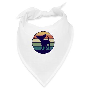 Hund Dog - Bandana - Weiß - Vorne