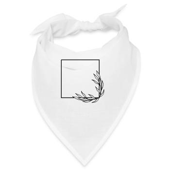 Willow leaf Boho Floral Wreath 6 - Bandana - Weiß - Vorne