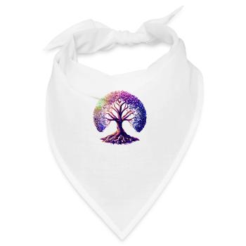 Lebensbaum Baum des Lebens keltischer Lebensbaum - Bandana - Weiß - Vorne
