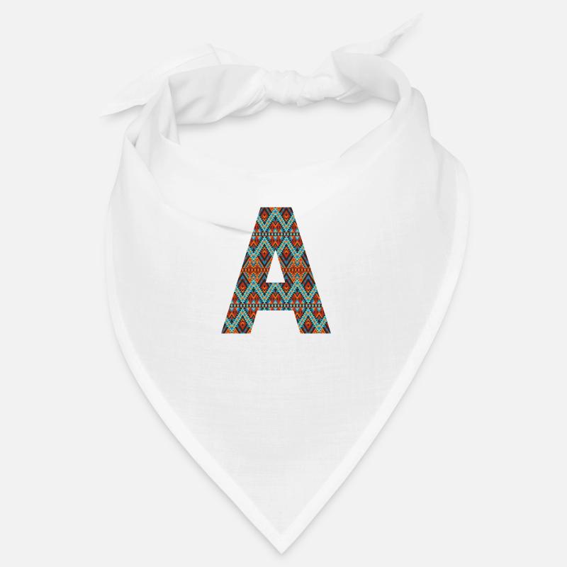Letter A- boho design Bandana