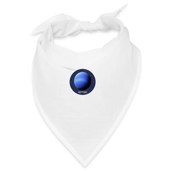 Planet Neptun - Bandana - Weiß - Vorne