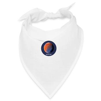 Planet Merkur - Bandana - Weiß - Vorne