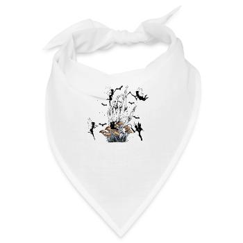 Klassische Horror-Feen - Bandana - Weiß - Vorne