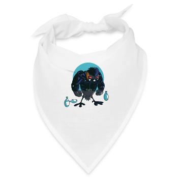 GrebeCastagneux - Version ohne Text - Bandana - Weiß - Vorne