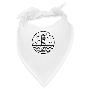 Leuchtturm -Heiligenhafen- - Bandana - Weiß - Vorne