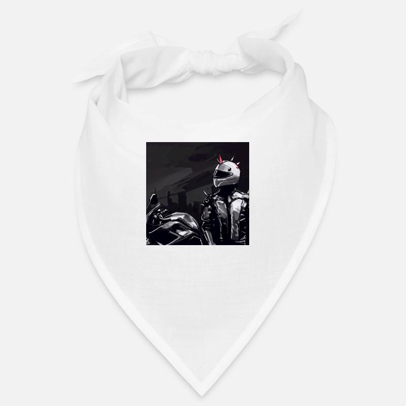 Motorrad Bleistiftzeichnung Bandana
