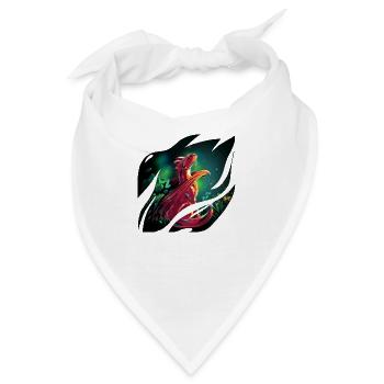 Fantasy Dragon - Bandana - Weiß - Vorne