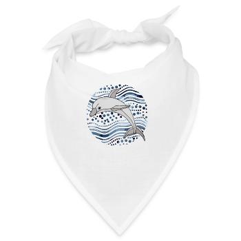 Delfin - Bandana - Weiß - Vorne