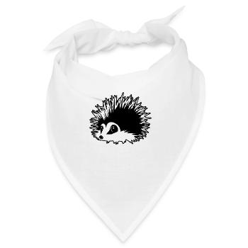 Igel Wald Stachelig Tier - Bandana - Weiß - Vorne