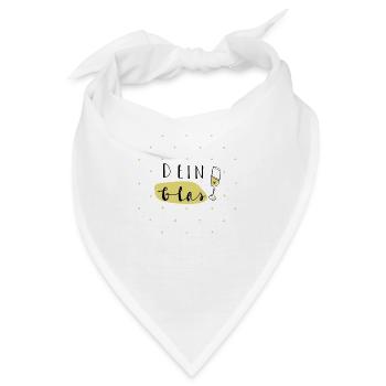 Dein Glas - Bandana - Weiß - Vorne