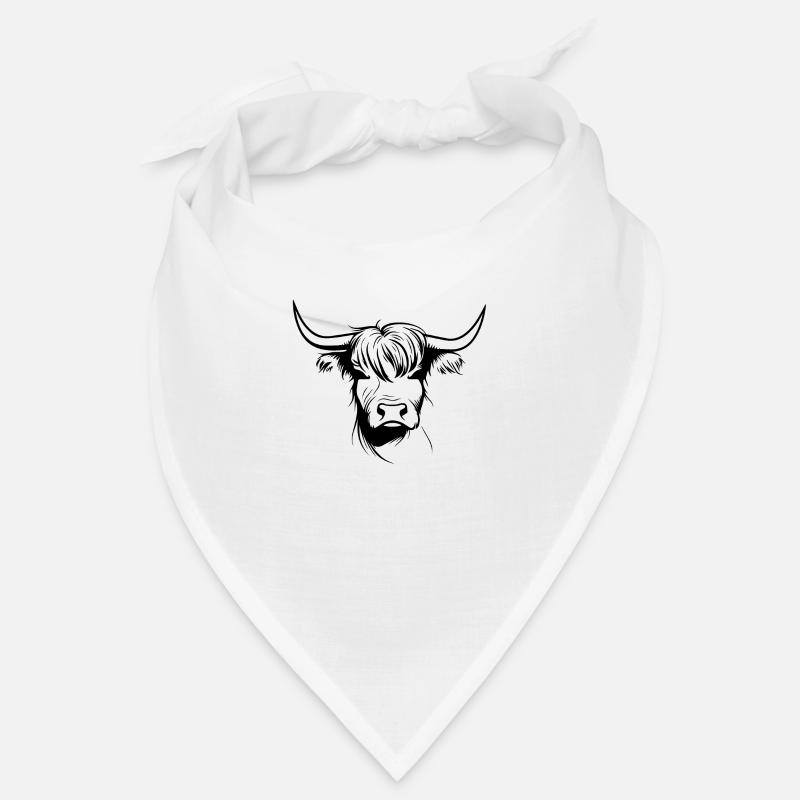 Vache écossaise des Highlands Bandana