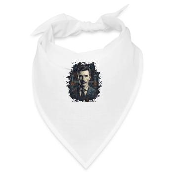 Elektrisierendes Genie: Nikola Tesla - Bandana - Weiß - Vorne