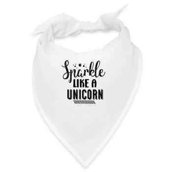 Sparkle Like a Unicorn - Bandana - Weiß - Vorne