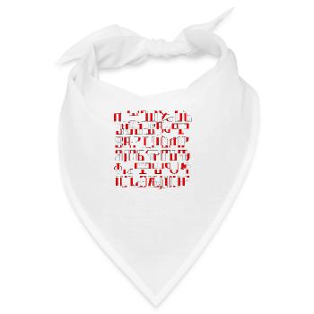 Glagoljica croatia hrvatska kroatia hrv font - Bandana - Weiß - Vorne