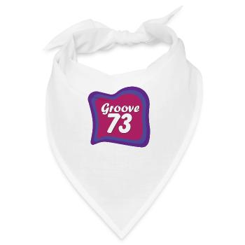 Groove 73 - Stylisches 70 Jahre Motiv - Bandana - Weiß - Vorne