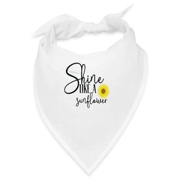 Shine Like a Sunflower - Bandana - Weiß - Vorne