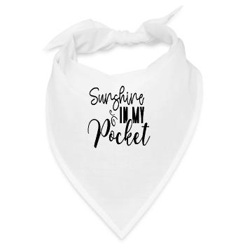 Sunshine In My Pocket - Bandana - Weiß - Vorne