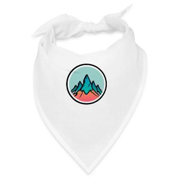 “Bergzauber mit KI” - Bandana - Weiß - Vorne