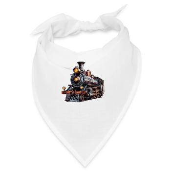 Die Dampflock, ein historisches Relikt - Bandana - Weiß - Vorne