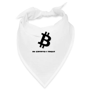 Crypto Bitcoin Trading - Bandana - Weiß - Vorne