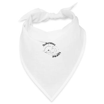 Adventure Awaits - Bandana - Weiß - Vorne