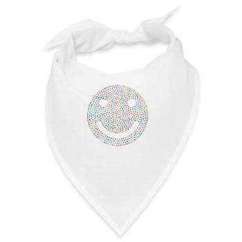 Emoji lachen bunt - Bandana - Weiß - Vorne