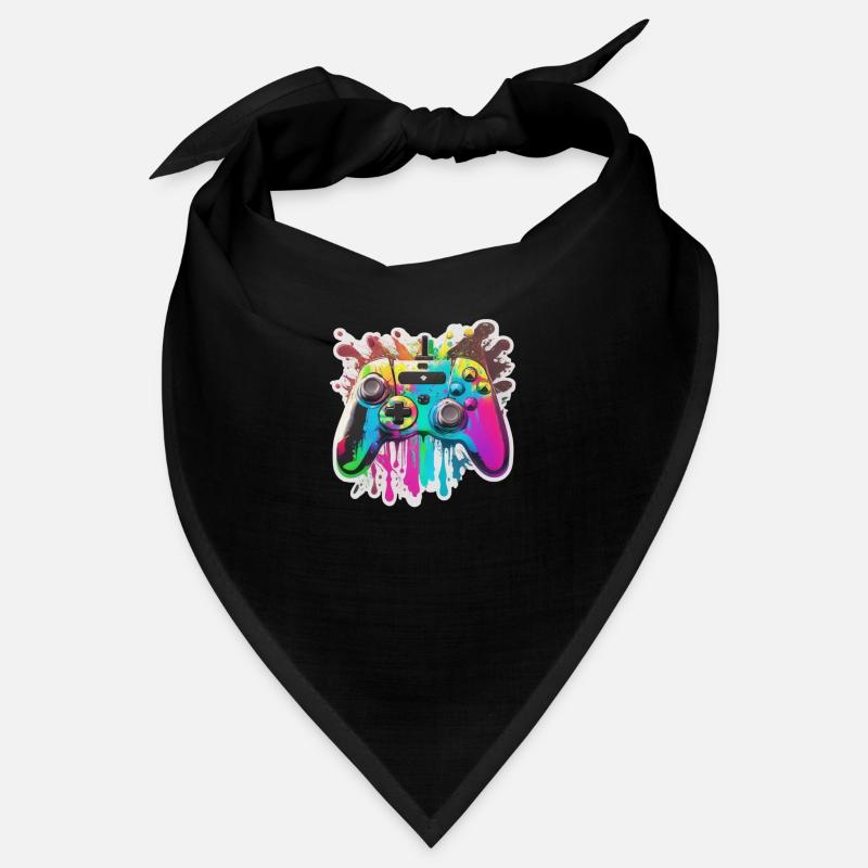 Gaming Controller Rainbow Splash Bandana